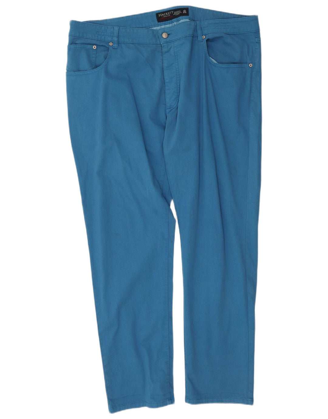 Pantaloni casual dritti da uomo Hackett W44 L31 in cotone blu