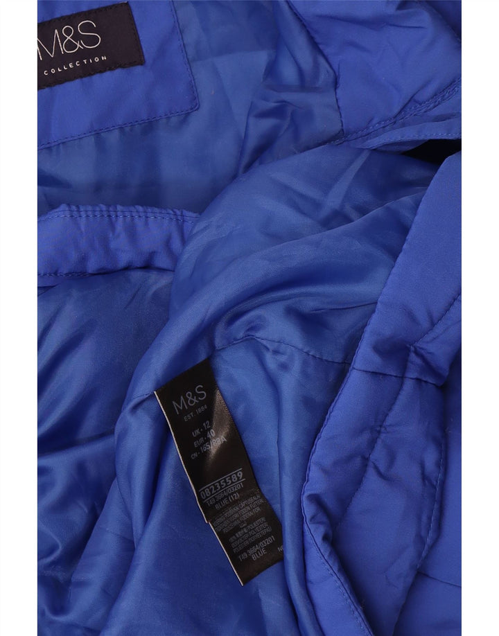 Giacca imbottita da donna Marks & Spencer UK 12 poliestere blu medio