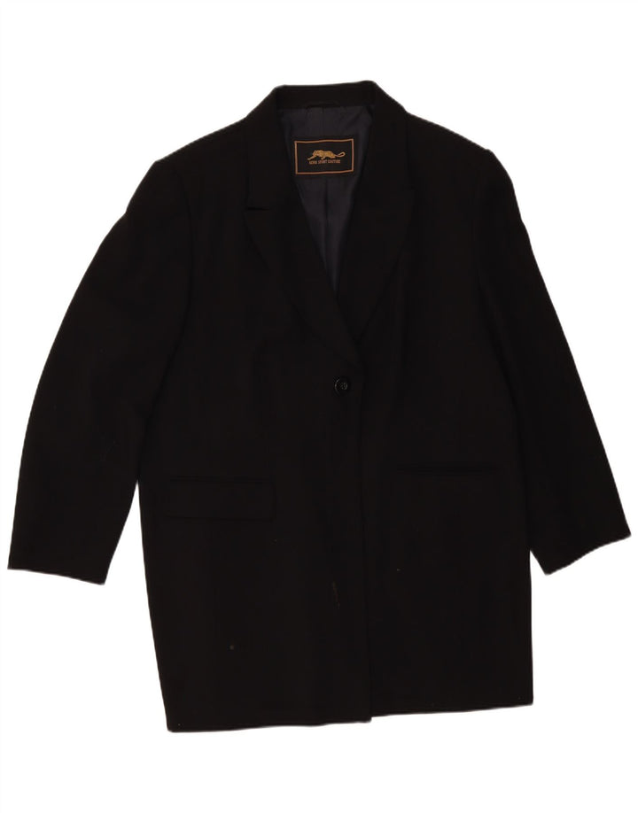 Soprabito da donna VINTAGE UK 14 medio nero