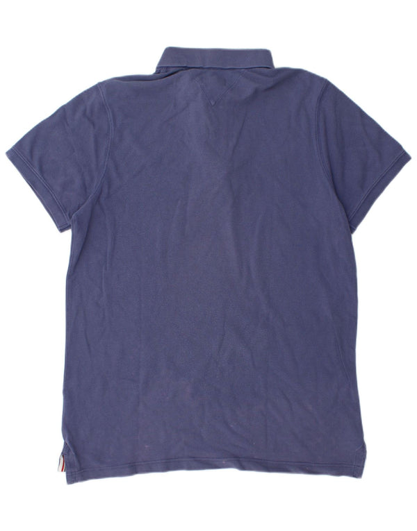 Polo da uomo Tommy Hilfiger XL in cotone blu navy