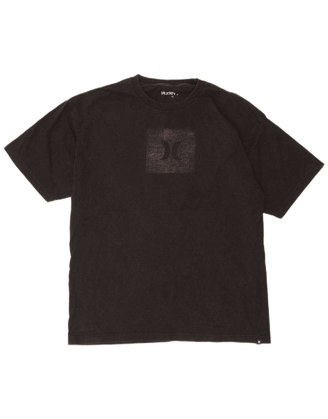 T-shirt grafica Hurley da uomo grande nera