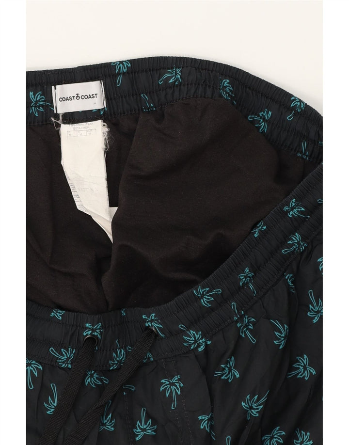 Pantaloncini da bagno grafici da uomo COAST poliestere nero medio