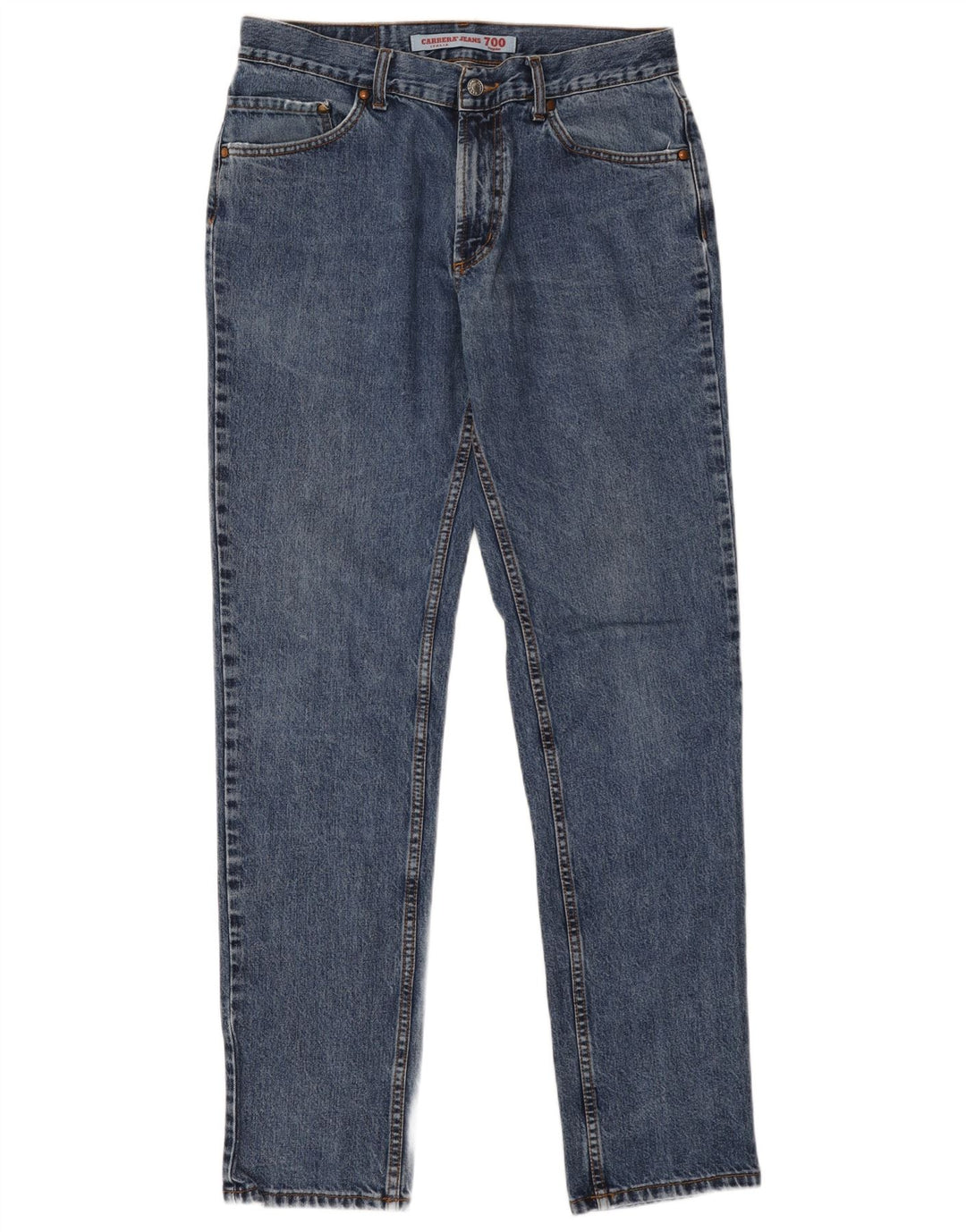 CARRERA Jeans dritti regolari da uomo 700 IT 50 Large W34 L33 Blu Cotone