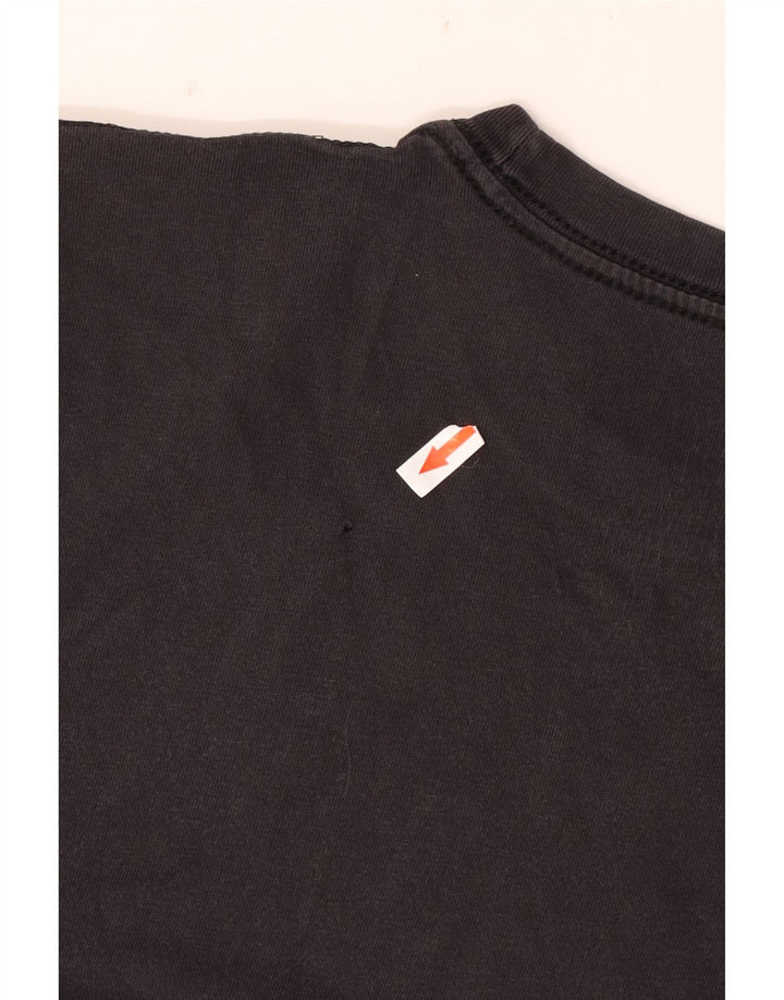T-shirt grafica Nike da uomo con vestibilità regolare, top in cotone nero medio