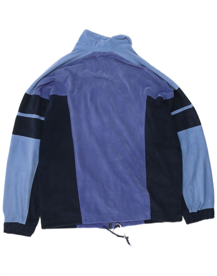 Tuta intera da uomo in velluto Lotto, poliestere color block medio blu navy