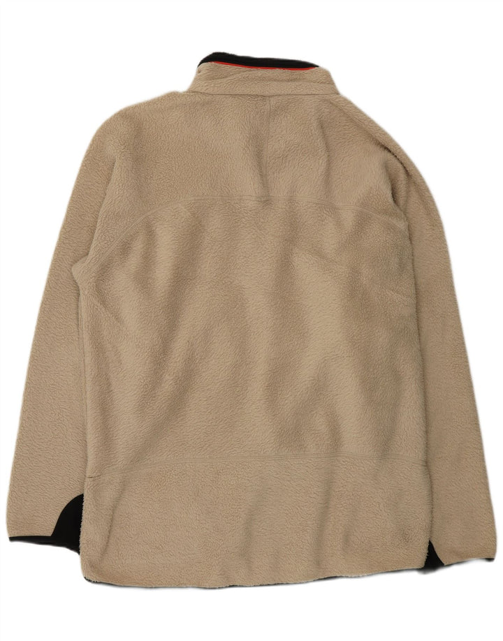 Giacca in pile da uomo FILA UK 44 2XL Poliestere color block beige