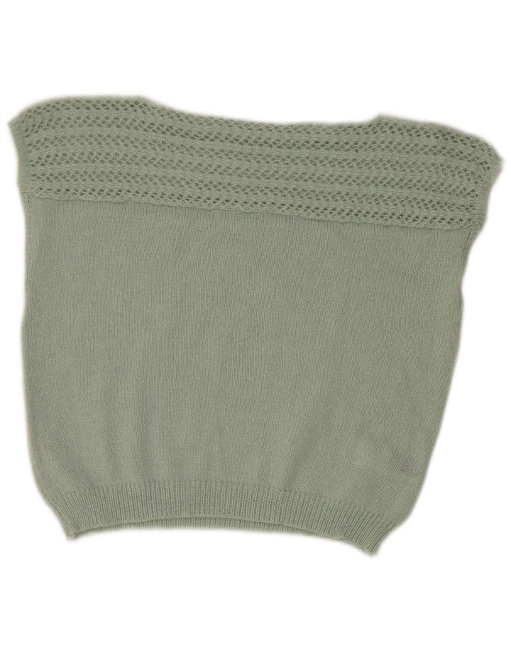 Canotta corta da donna Shein UK 14 Poliestere verde medio