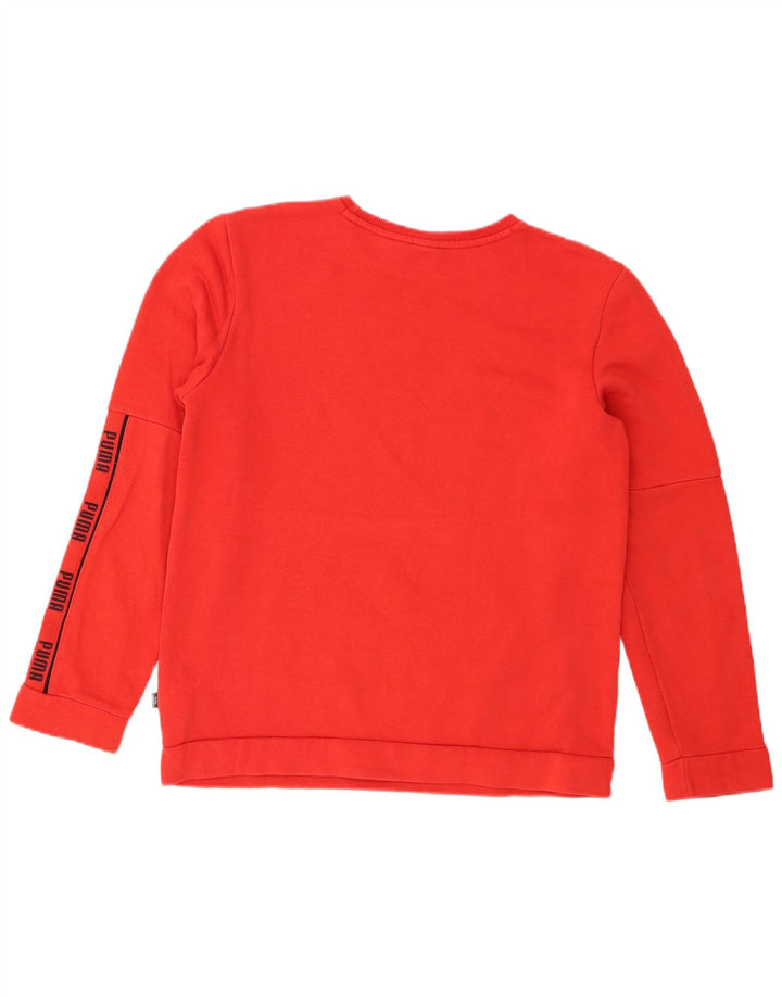 Felpa grafica da ragazzo Puma 15-16 anni in cotone rosso