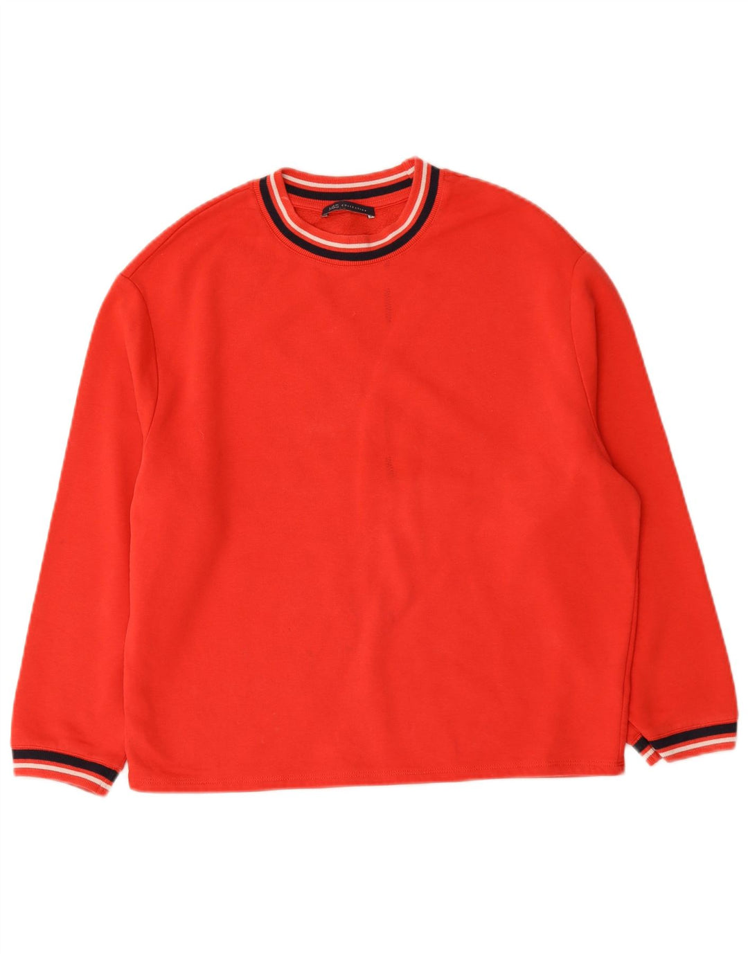 Felpa oversize da donna Marks & Spencer UK 10 piccola in cotone rosso