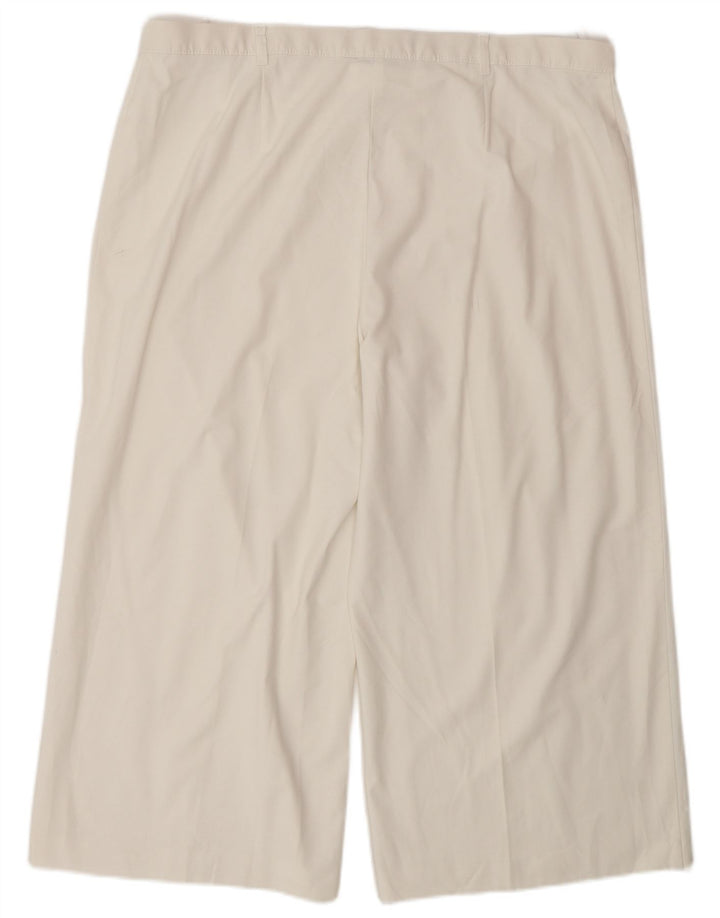 Pantaloni Capri a vita alta da donna Marks & Spencer W38 L22 bianchi