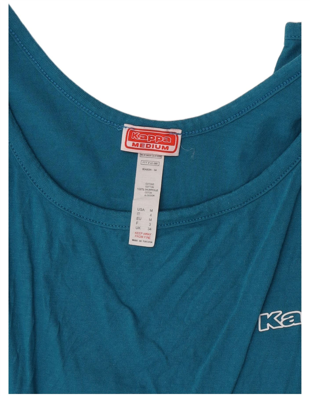 Canotta da donna Kappa UK 12 cotone blu medio