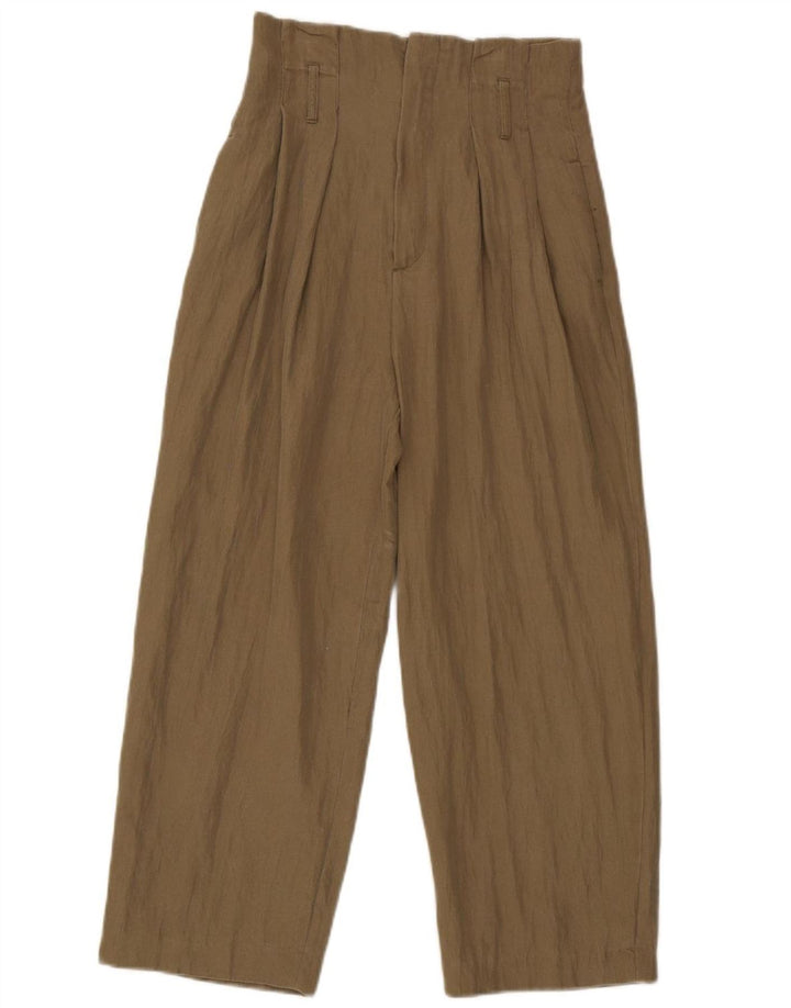 Pantaloni corti con pegging da donna Zara piccoli W26 L24 kaki