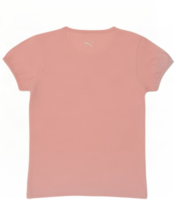 T-shirt grafica da donna Puma UK 10 piccola rosa