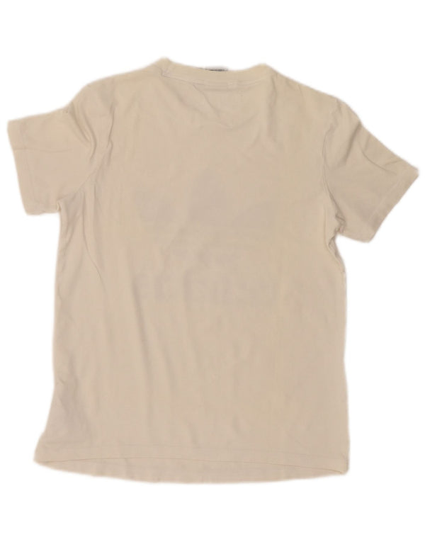 T-shirt grafica da donna Adidas Top UK 8 Small in cotone bianco sporco