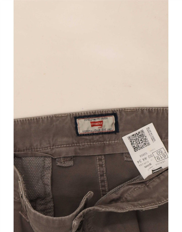 Pantaloni cargo slim da uomo Carrera IT 50 Large W34 L32 Cotone grigio