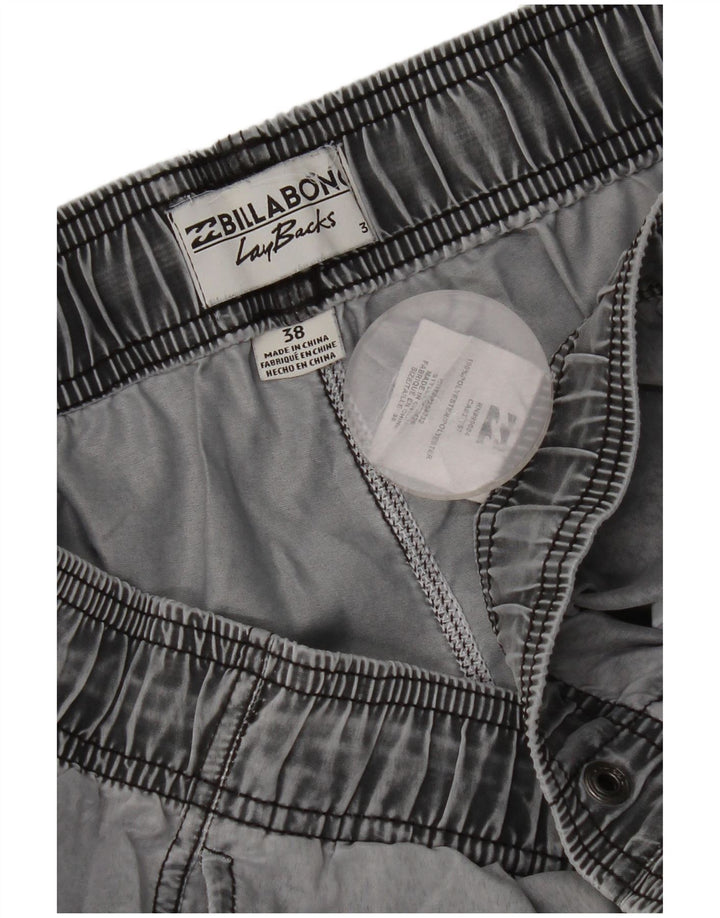 Pantaloncini da bagno da uomo Billabong XL poliestere a righe grigie
