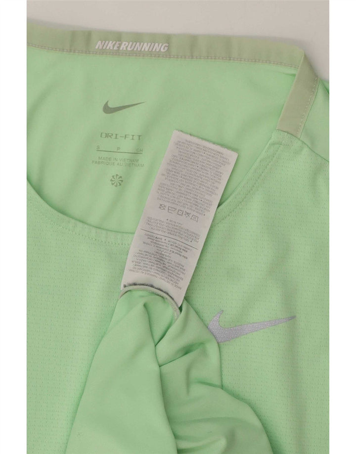 T-shirt Nike Dri Fit da uomo, piccola, in poliestere verde