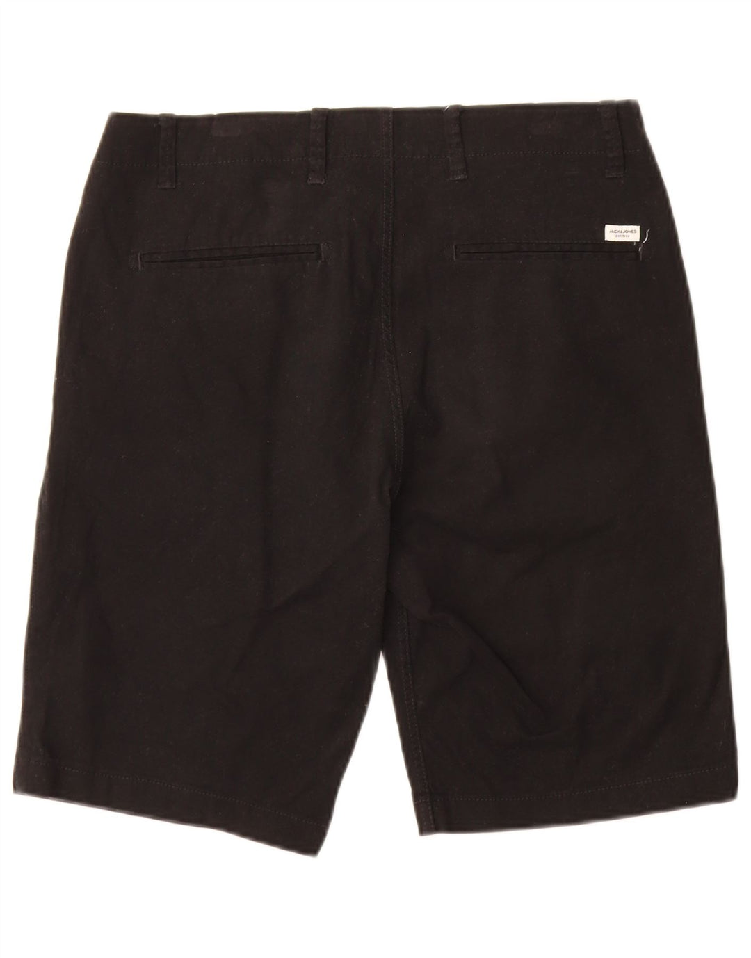 JACK & JONES Pantaloncini chino da uomo medi W32 in cotone nero