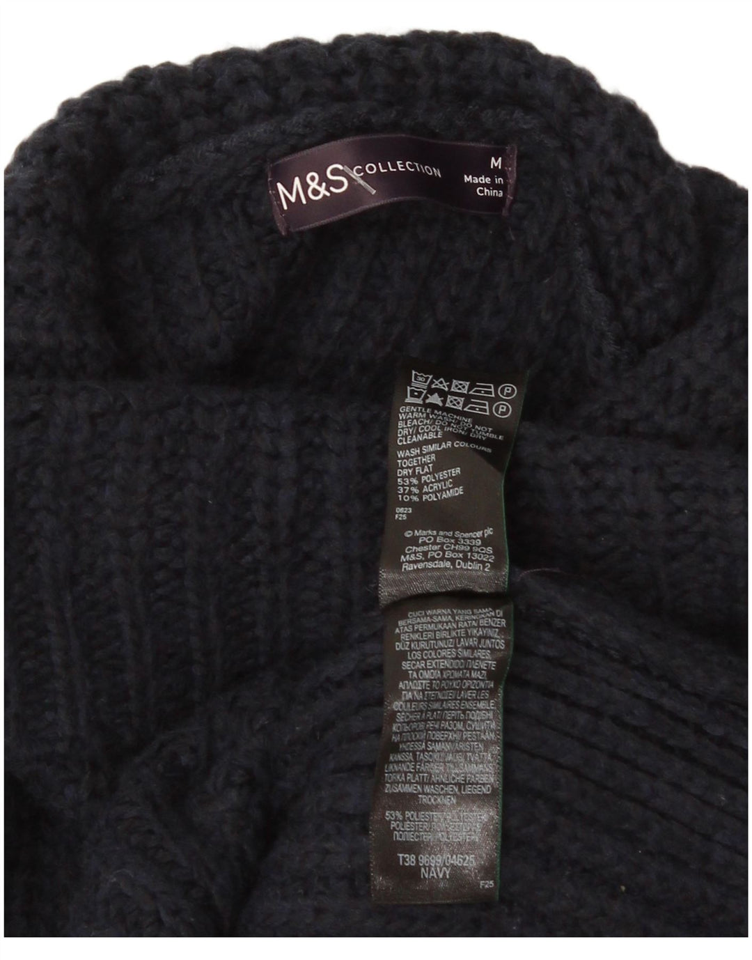 Canotta da uomo Marks & Spencer media blu navy in poliestere