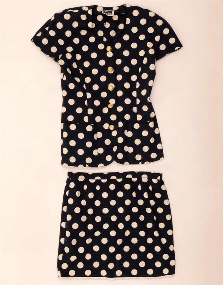 Luisa Spagnoli set gonna da donna in 2 pezzi a maniche corte IT 42 medio W32 Navy