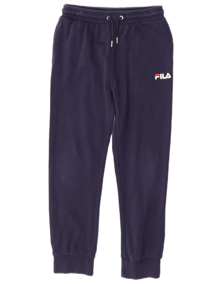 Pantaloni della tuta da ragazzo Fila Joggers 9-10 anni in cotone blu navy