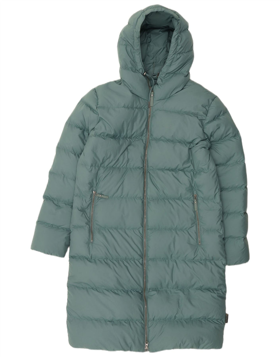 Cappotto imbottito oversize con cappuccio da donna Jack Wolfskin UK 10/12 Verde medio