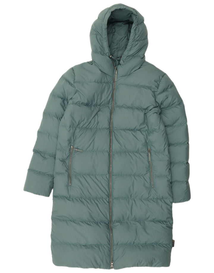 Cappotto imbottito oversize con cappuccio da donna Jack Wolfskin UK 10/12 Verde medio