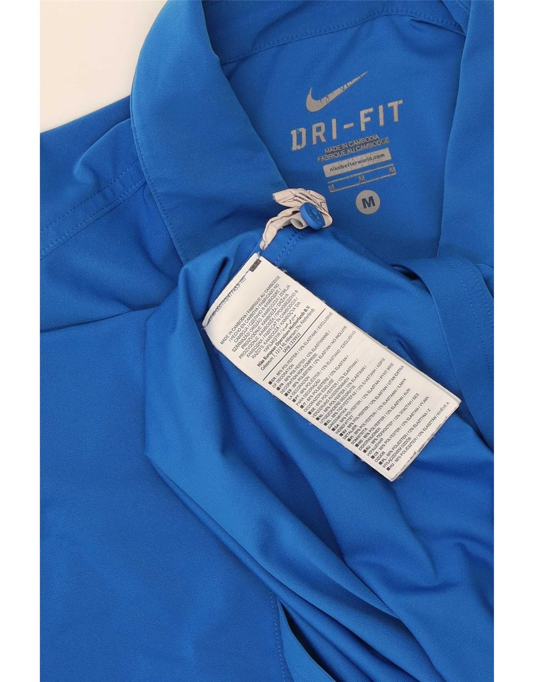 Polo Nike da uomo Dri Fit in poliestere blu medio