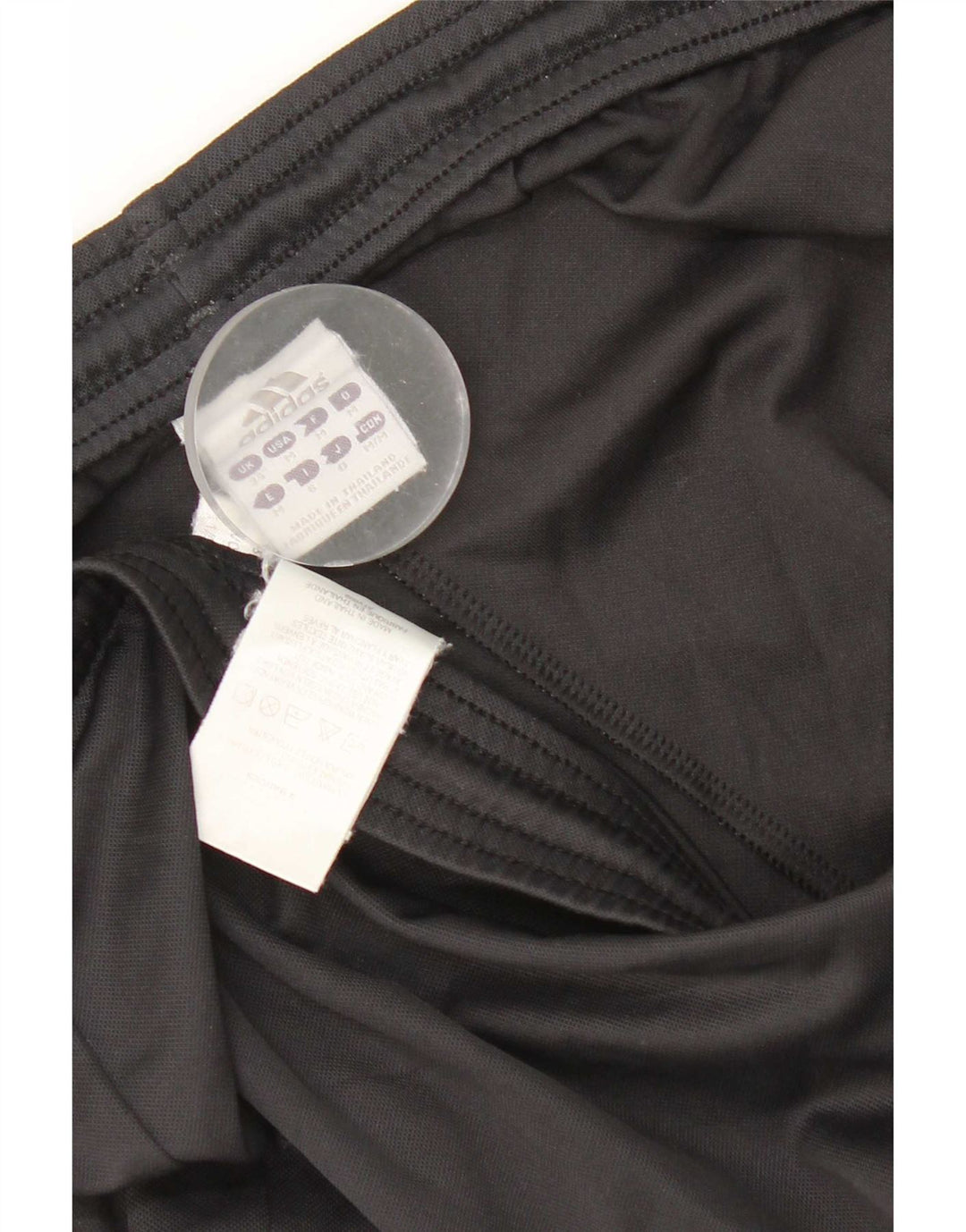 Pantaloncini sportivi da uomo Adidas grandi in poliestere nero