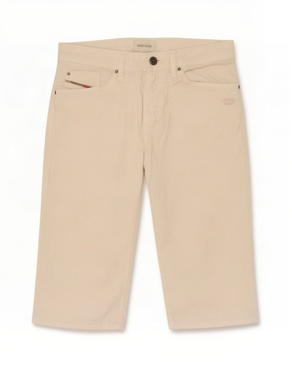 Diesel Bermuda da Ragazzo 13-14 Anni W28 Cotone Bianco Sporco
