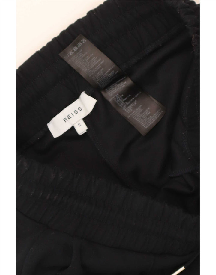 Pantaloni da tuta da donna a gamba larga Reiss UK 10 Small Poliestere nero