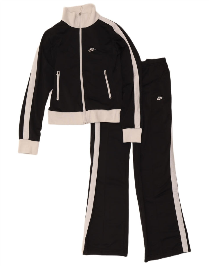 Tuta intera da donna Nike UK 8/10 Small Nero Colourblock Poliestere
