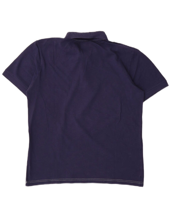 Polo Kappa da uomo grande blu navy