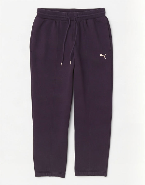 Pantaloni da tuta da donna Puma Large in cotone blu navy
