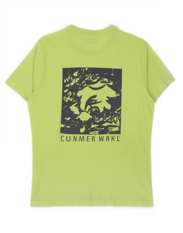 T-shirt grafica da uomo Lotto Top XL verde poliestere