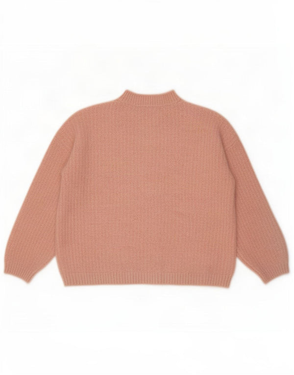 Maglione maglione a collo alto da donna Marks & Spencer UK 14 Rosa medio