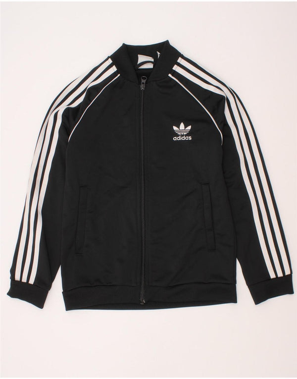 Giacca Top della tuta da ragazzo Adidas 9-10 anni in poliestere nero
