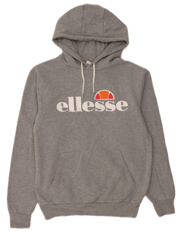 Felpa con cappuccio grafica da donna Ellesse UK 12 Cotone chiazzato grigio medio