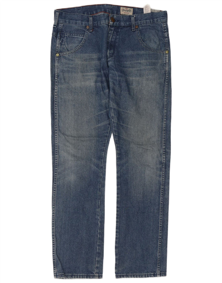 Jeans dritti da uomo Wrangler Spencer W34 L32 cotone blu
