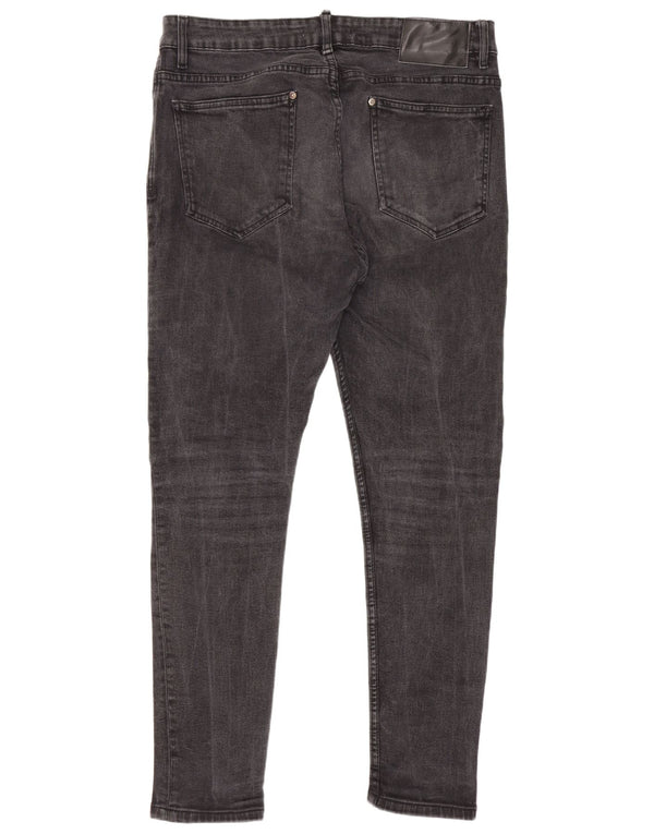 Jeans skinny da uomo Zara WU 46 XL W36 L29 Cotone grigio
