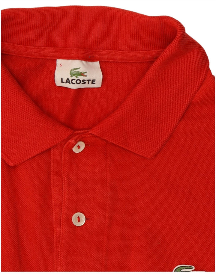 Polo da uomo Lacoste taglia 5 grande rossa