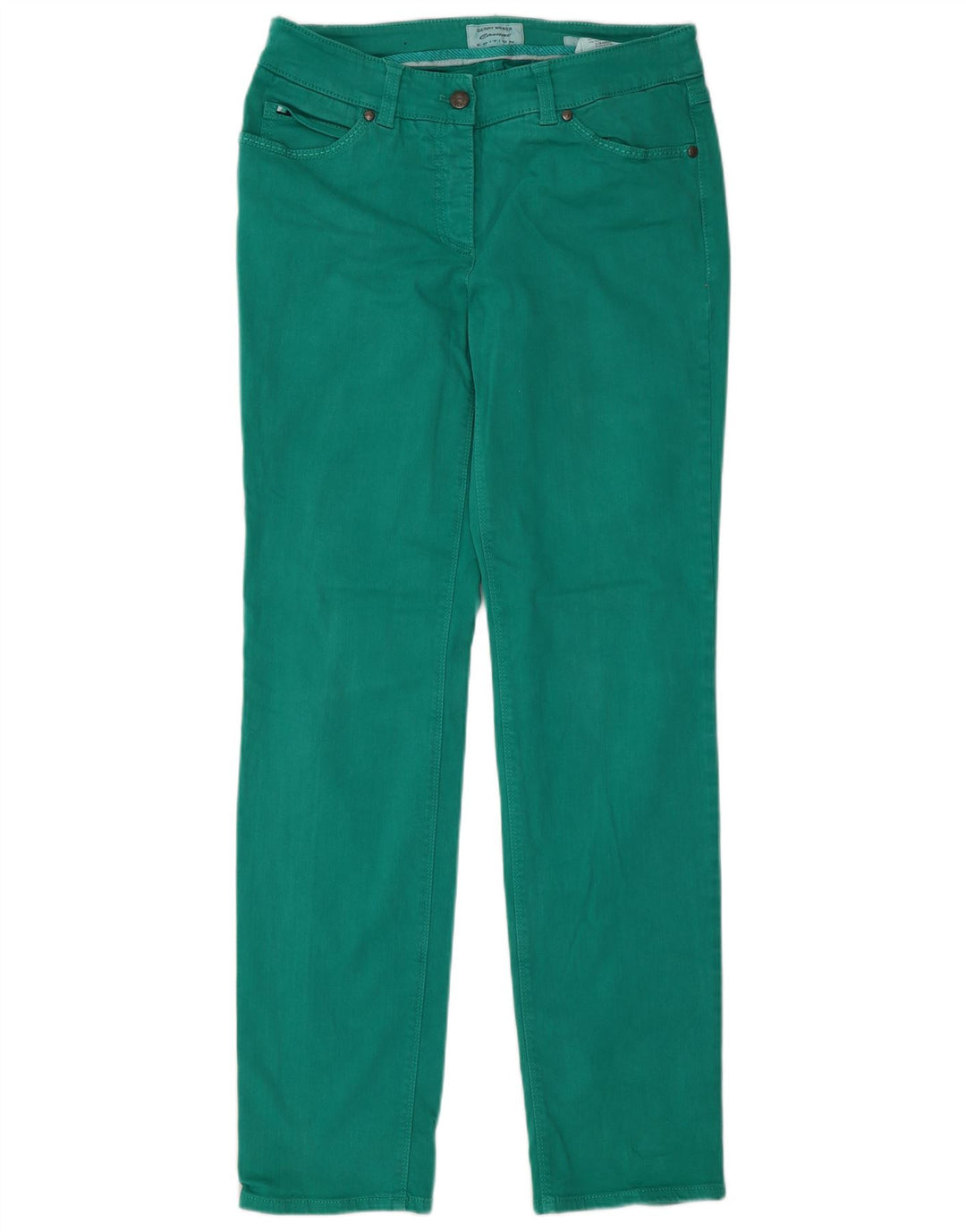 Jeans slim da donna Roxy UK 14 Large W30 L30 Cotone verde
