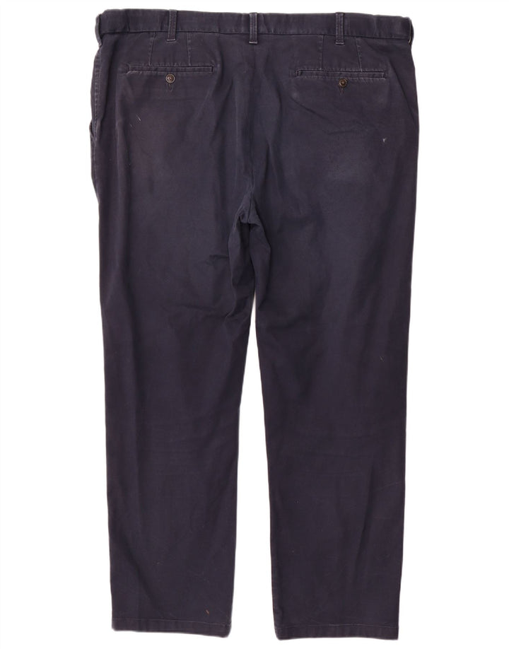 Pantaloni chino da uomo Marks & Spencer Blue Harbour W44 L31 Blu Navy