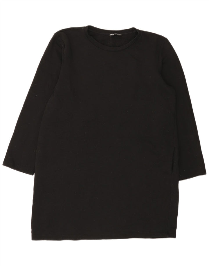 Abito maglione in felpa da donna Zara UK 16 grande nero