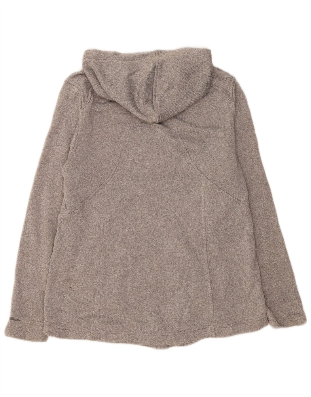 Felpa con cappuccio e zip da donna Eddie Bauer UK 18 XL Poliestere grigio