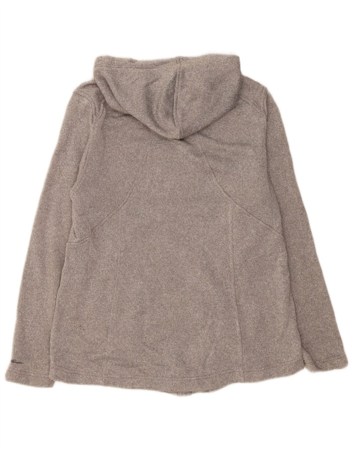 Felpa con cappuccio e zip da donna Eddie Bauer UK 18 XL Poliestere grigio