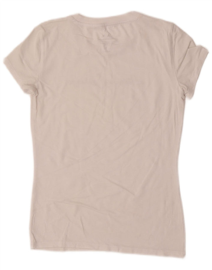 T-shirt grafica da donna Armani Exchange Top UK 10 piccola bianca