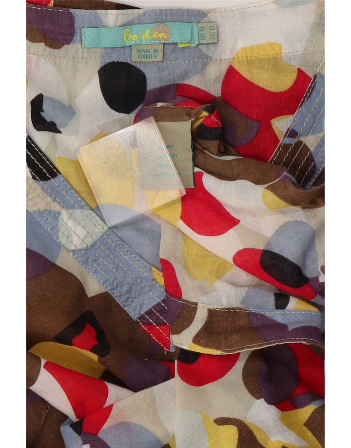 Camicia pullover trasparente da donna Boden UK 18 XL floreale multicolore