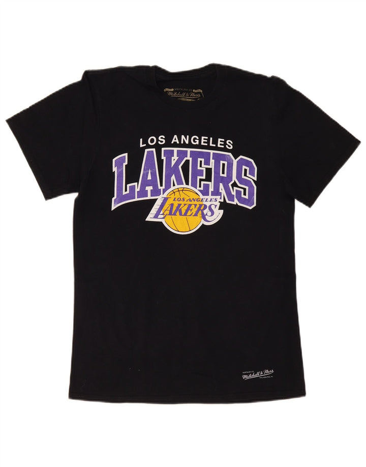 MITCHELL & NESS T-shirt grafica da uomo dei Los Angeles Lakers piccola nera