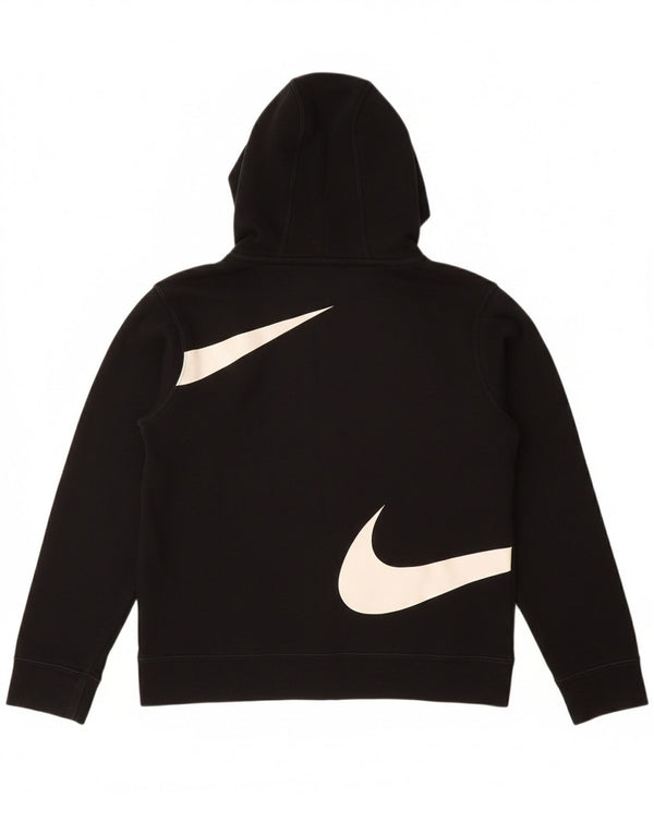 Maglione con cappuccio e zip grafica NIKE da bambino 10-11 anni medio nero